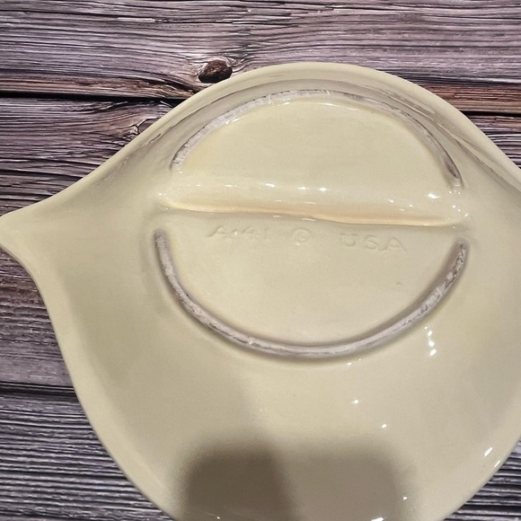 🧡California Pottery Atomic Mid-Century Modern Ceramic Ashtray A-41 – 1960s - Picture 5 of 8